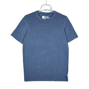 SAXX T-Shirt Mens Small DropTemp Cooling Cotton Blue Casual Active Soft